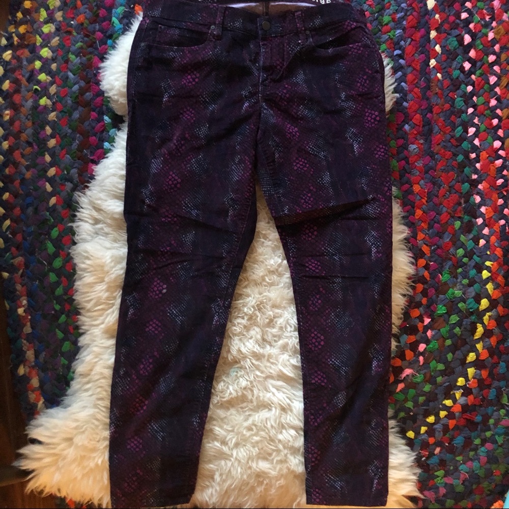 Gap Purple and Magenta Legging Jeans